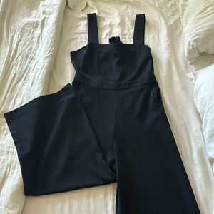 Madewell Black Sleeveless Tank Jumpsuit with Tie Closure Size 8